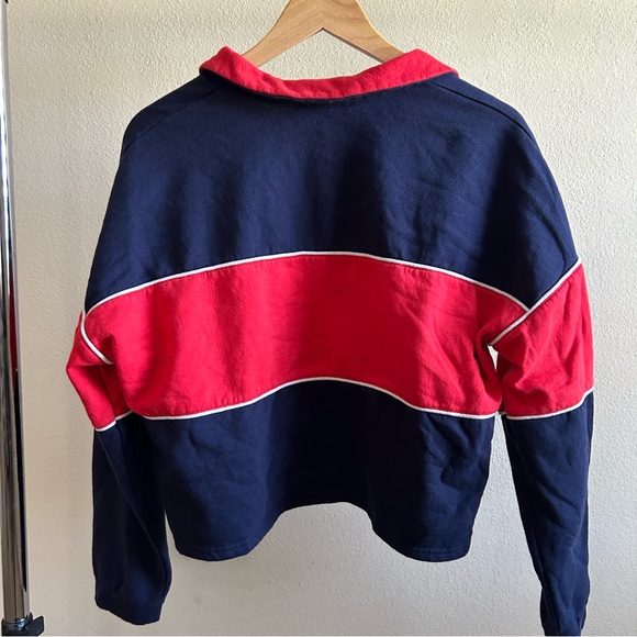 ☀️ MIXED THREADS Color Block Chest Stripe Quarter Zip - Picture 6 of 7